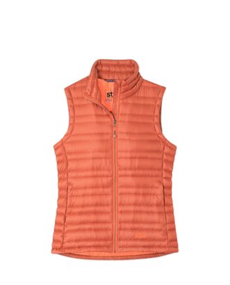 Stio | Womens Pinion Down Vest, Size Extra Extra Small in Cedar Blush