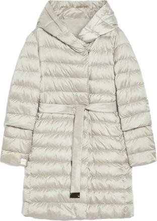 Max Mara Stijlvolle Jas voor Alle Gelegenheden - Dames - Gewatteerde jassen - Beige - XS - Jassen