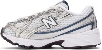 New Balance (TD) New Balance 740 Bungee Lace White Navy IZ740WN