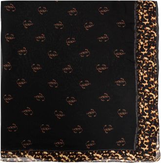 Jimmy Choo London Zijden sjaal - Dames - Accessoires - Zwart - Maat: ONE Size Zijde