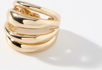 Simons Womens Quadruple-effect open ring