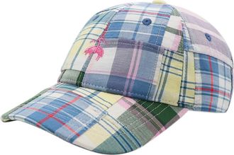 Brooks Brothers Patched Madras Plaid Baseball Cap in Blue at Nordstrom Rack