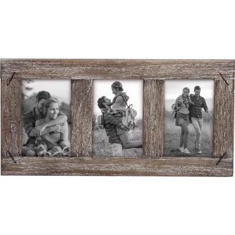 Foreside Home And Garden Single Photo Glass 4x6 Family & Friends Distressed Wood Picture Photo Frame in Brown at Nordstrom, Size Medium