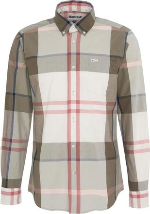 Barbour Casual Shirts, male, Multicolor, Size: XL Tailored Shirt Glenmore Olive Tartan