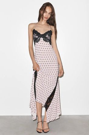 AFRM Vince V-Neck Lace Midi Dress