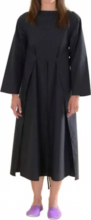 BASERANGE Decti Long Sleeve Dress In Black