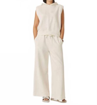 Splendid Greta Terry Crop Pant In Shell
