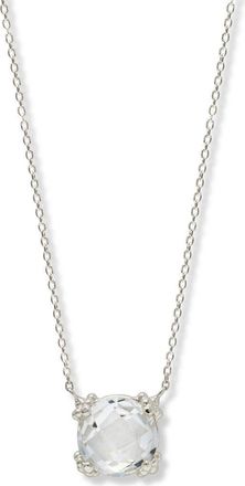 Anzie Dew Drop Cluster Topaz Pendant Necklace in White Topaz at Nordstrom, Size 17 In