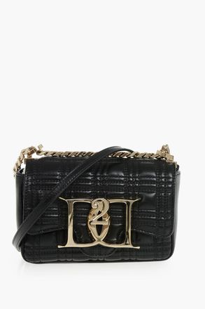 Dsquared2 Borsa in Pelle Trapuntata con Catena Dsquared2