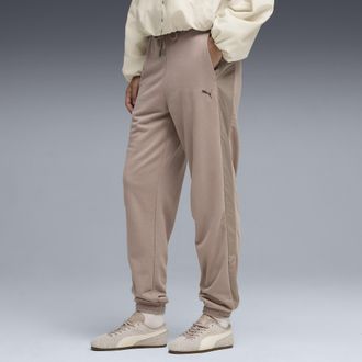 Puma Pantaloni della tuta a vita alta HER da donna, Abbigliamento, Beige, XL