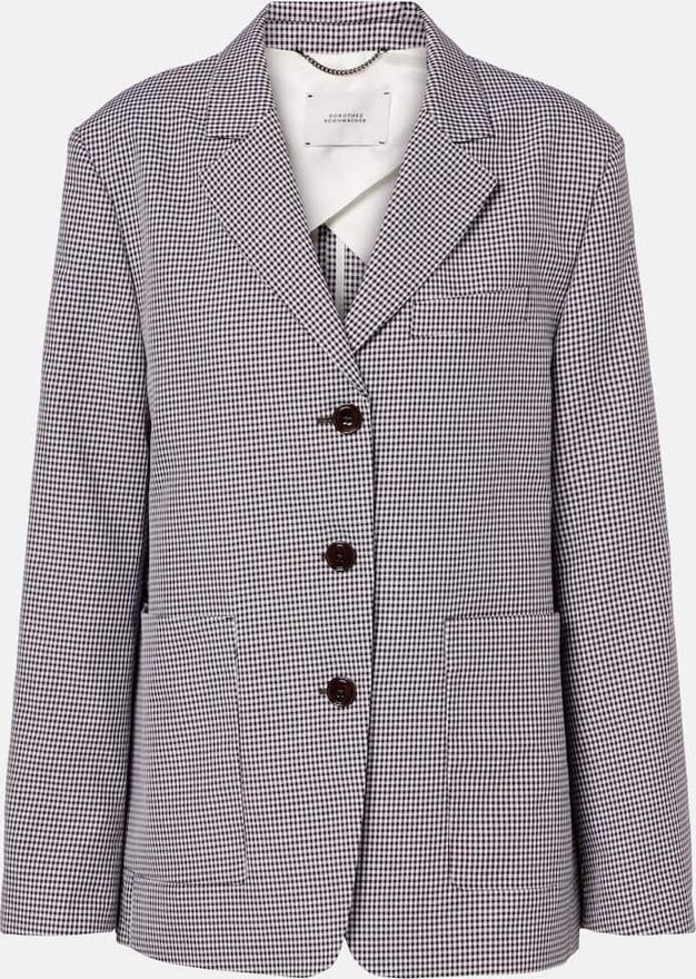 Checked blazer