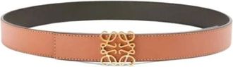 Loewe Belts, female, Brown, 85 CM, Reversible Anagram Belt