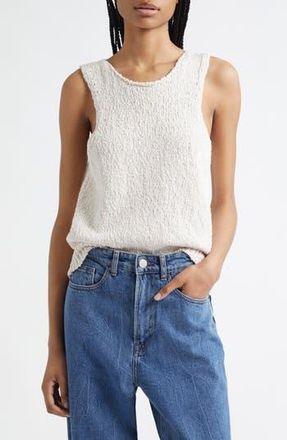 R&oacute;he Textured Cotton Sweater Tank in Off White at Nordstrom Rack, Size 10 Us / 42 Eu