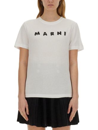 Marni Cotton T Shirt With Logo