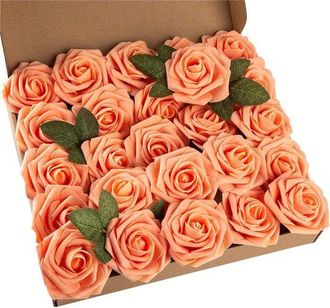 OEM Rosas Artificiales, Para El D&iacute;a De San Valent&iacute;n, El D&iacute;a De La Madre, Bodas, Baby Showers, Aproximadamente 20 Cm De Largo, 8 Cm De Di&aacute;metro