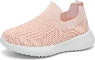 Generic ZBDP Kids Shoes Boys Running Sport Children Socks Sneakers Big Girls Breathable Mesh School Soft Sole Casual Walking Tenis Pink