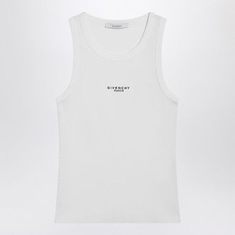 Givenchy White Slim Fit Tank Top With Logo