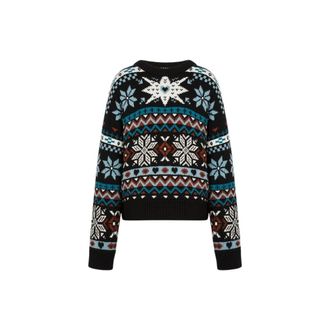Moschino Dames, Truien, Veelkleurig, Maat: M Wol