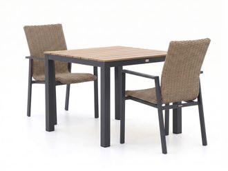 Manifesto Furniture Manifesto Villongo/Fidenza 90cm dining tuinset 3-delig stapelbaar