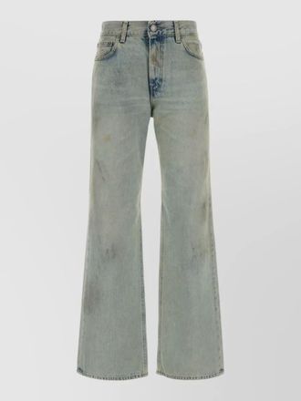 Haikure wide leg denim jeans korean style