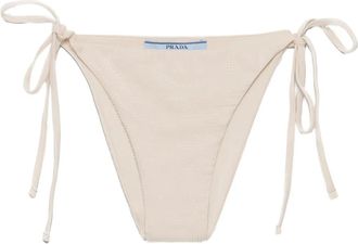 Prada Slip bikini con cristalli - Toni neutri