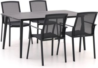 Bellagio la vita attrattiva Bellagio Dranera/Sora 160cm dining tuinset 5-delig stapelbaar