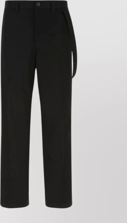 Burberry cotton wide-leg pant with belt loops