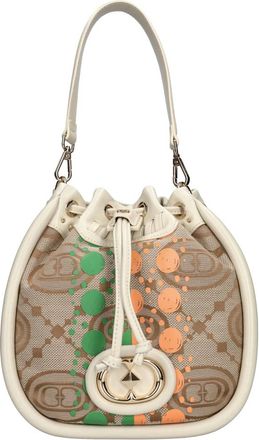 La Carrie Monogram Tas van Leer en Stof - Dames - Schoudertassen - Veelkleurig - ONE Size - Leer - Tassen
