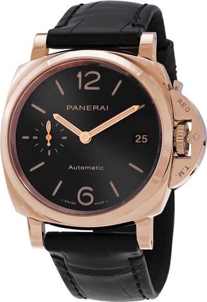 Officine Panerai Luminor Due Automatic Black Dial Mens Watch PAM01029