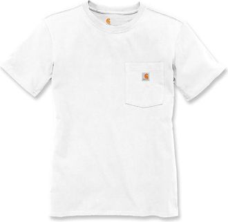 Carhartt Work in Progress Loose Fit Heavyweight S/S Pocket Cotton T-Shirt f&uuml;r Damen | wei&szlig;