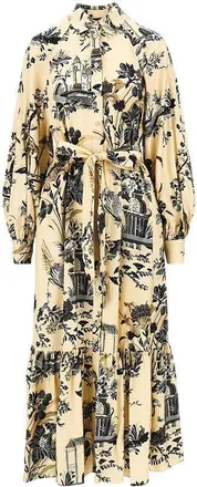 Etro Viscose twill long dress Woman 42