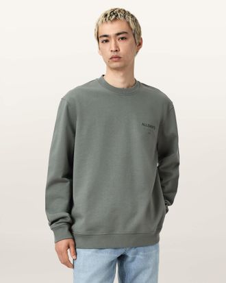 AllSaints Cotton Future Crew Neck Sweatshirt, Size: XL