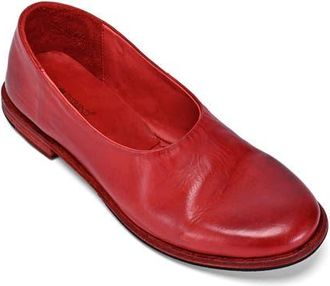 OLD TREND Heritage Genuine Leather Minimal Soft Mary Jane Flat in Brick at Nordstrom, Size 7.5
