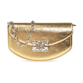 Ganni Cross Body Bags, female, Yellow, Size: ONE SIZE Lulu Chain Wallet