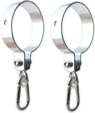 OEM 2er Juego De Schaukelhaaks Mit Karabiner - Schaukelkragen Metall &Oslash; 100 Mm Zum Aufh&auml;ngen Von Schaukeln Kinderspielplatz - Schaukelkragen