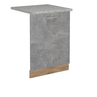 Vicco Tapa Del Lavavajillas R-line, Hormig&oacute;n, 60 Cm, Et M&aacute;rmol, Vicco