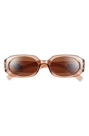 Le Specs Shebang 52mm Octagonal Sunglasses in Whiskey /Brown at Nordstrom Rack