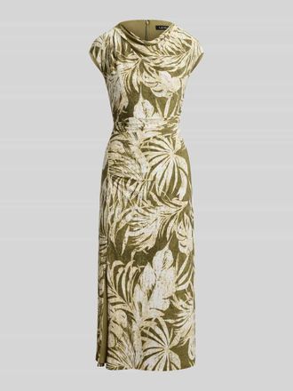 Lauren Ralph Lauren Figurbetontes Freizeitkleid in Midi-L&auml;nge in Oliv, Gr&ouml;&szlig;e 34