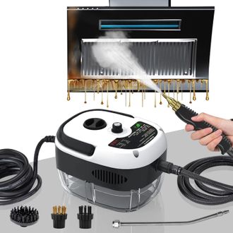 OEM Pulitore A Vapore Da 2500 W, Pulitore A Vapore Professionale Con 3 Testine Regolabili Su 6 Livelli, Serbatoio Dellacqua Di Grande Capacit&agrave; Da 1000 Ml,