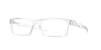 Oakley OX8060 Eyeglasses Bundle: OX 8060 OVERHEAD 806003 Overhead Polished Clear and Small Black leash Accessory kit