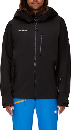 Mammut Mens Windproof Waterproof Jacket - Black/White