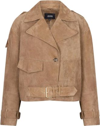 Ibana Dames, Jassen, Bruin, Maat: XS Leer
