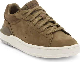 Clarks Courtlite 2 Run Sneaker in Olive Nubu at Nordstrom Rack, Size 11.5
