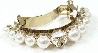 Chanel Pre-owned Accessories, female, White, Size: ONE SIZE Pre-owned Barrette