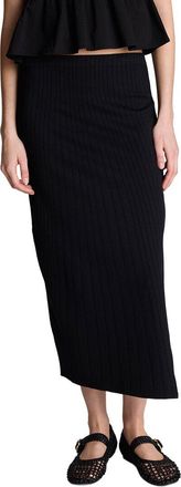 Kenneth Cole Pull-On Side Slit Midi Skirt