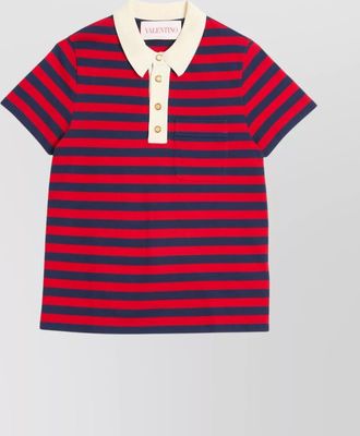 Valentino Garavani striped cotton polo shirt