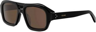 Celine Celine - 3 Dots Zonnebril - unisex - Accessoires - Zwart - Maat: 53 MM