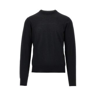 Emporio Armani Virgin wool sweater with Eagle embroidery Man XXL