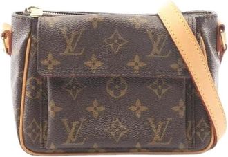 Louis Vuitton Pre-owned Vivasite PM Monogram schoudertas - Dames - Vintage Schoudertas - Bruin - ONE Size - Leer - Vintage