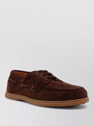Tod's suede boat loafers